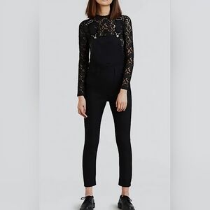 Levi's Black Women's Slim Overalls Jumpsuit